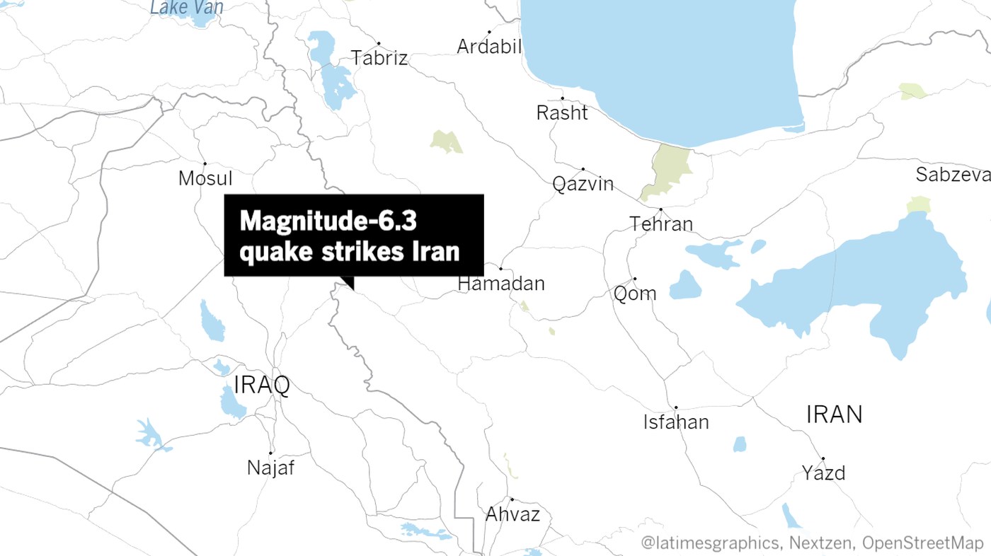 Hundreds Injured As Magnitude 6.3 Earthquake Hits Western Iran